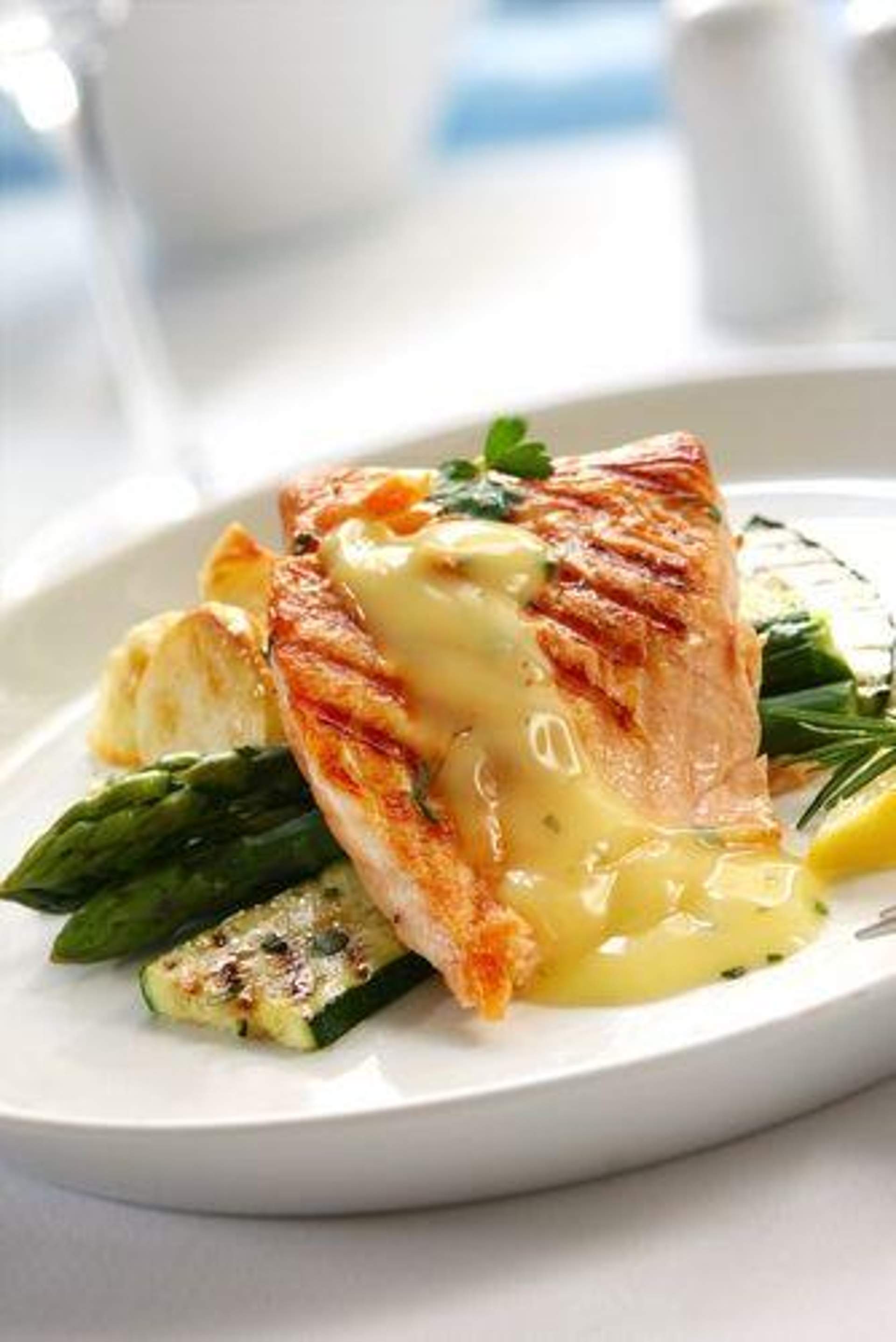 Asparagus salmon rocket dandenongranges