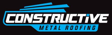 Constructive metal roofing logo white