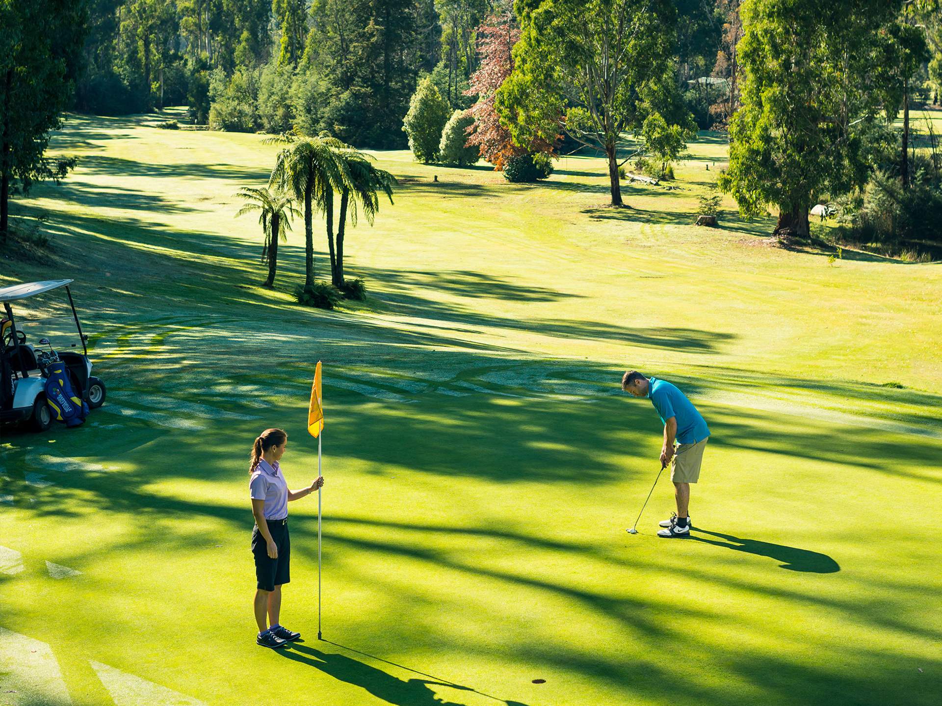 Spend time with friends on the golfing green