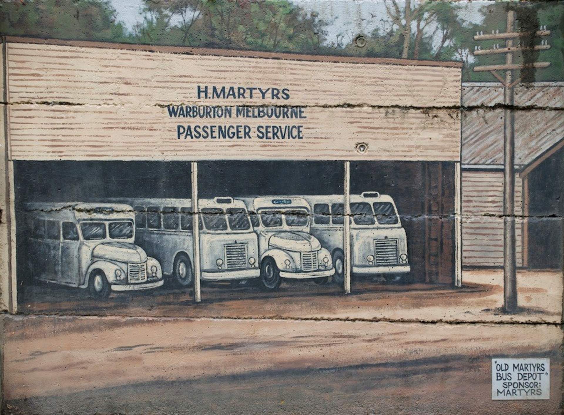 Historical murals of warburton