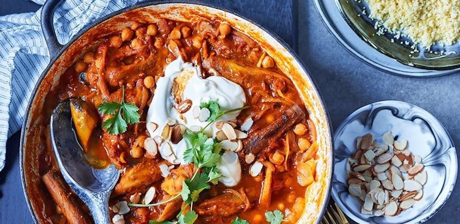 Eggplant and chickpea tagine with labne and preserved lemon 49954 2