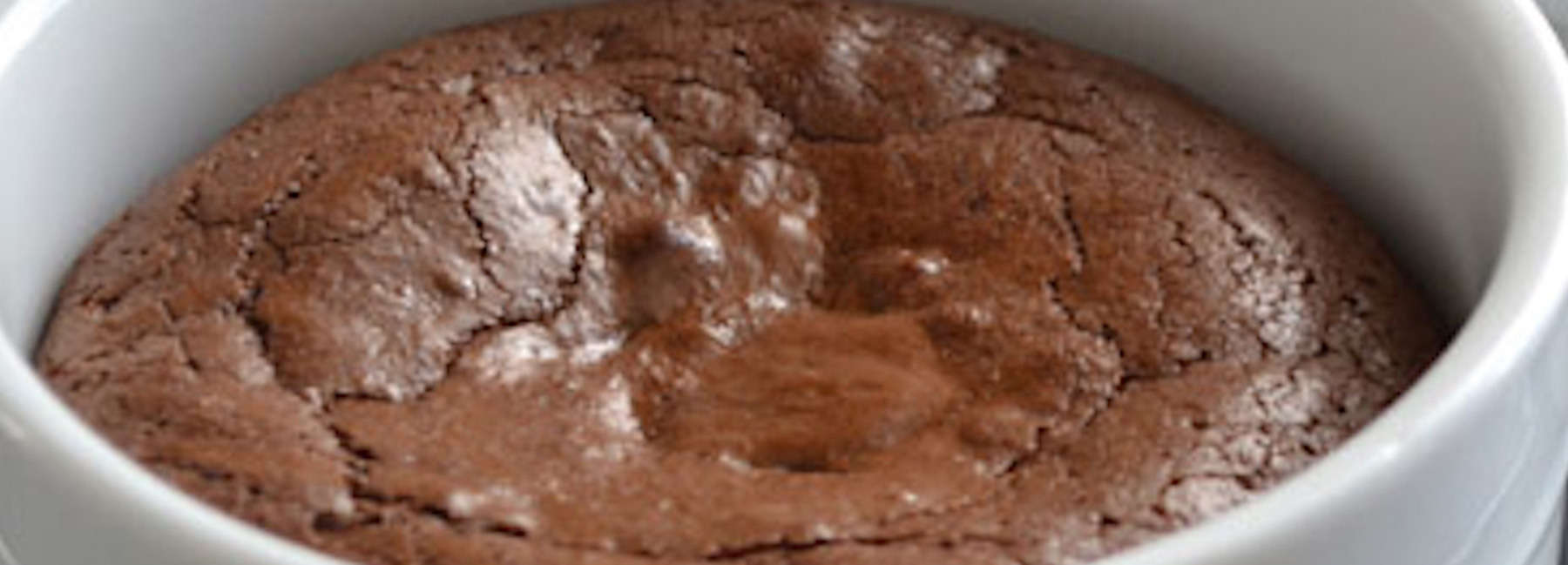 Fudge brownie pots front